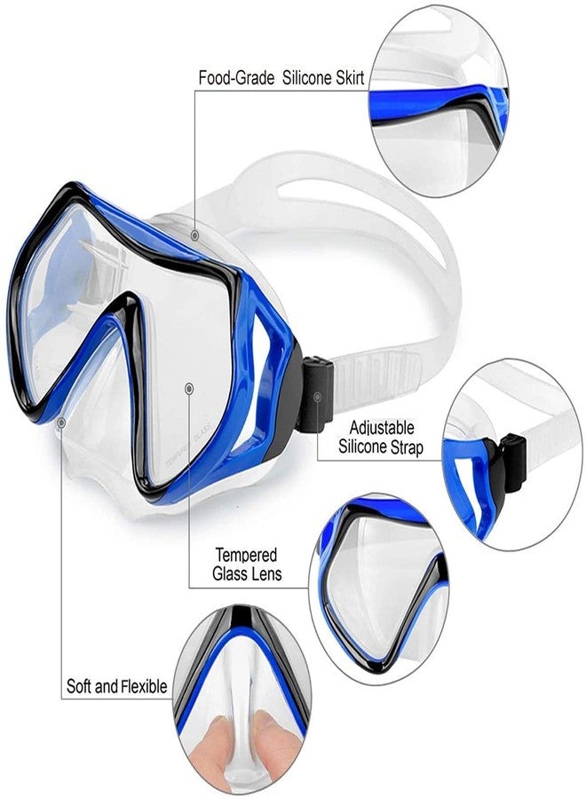 Shrevi Diving Goggles Mask with Silicone Breathing Tube Snorkle Set for Swimming Equipment Snorkel Mask for Snorkeling, Swimming and Scuba Diving - Image 5