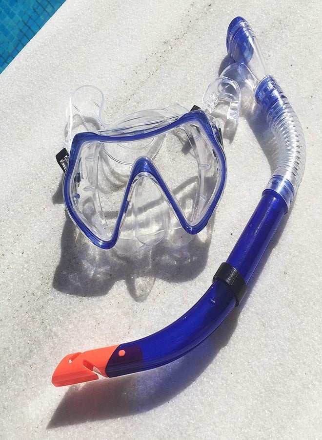 Shrevi Diving Goggles Mask with Silicone Breathing Tube Snorkle Set for Swimming Equipment Snorkel Mask for Snorkeling, Swimming and Scuba Diving - Image 1