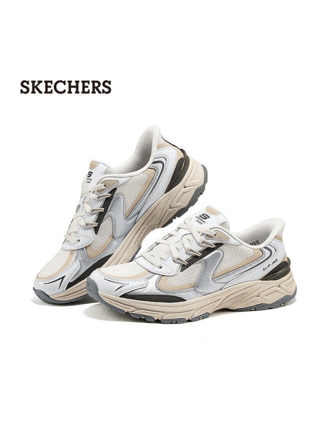 Skechers Women's D'lites Silver Wings Flashing Shoes Autumn Retro Running Shoes Dad Shoes Casual Sports Shoes Slip-on 150711 - Image 3
