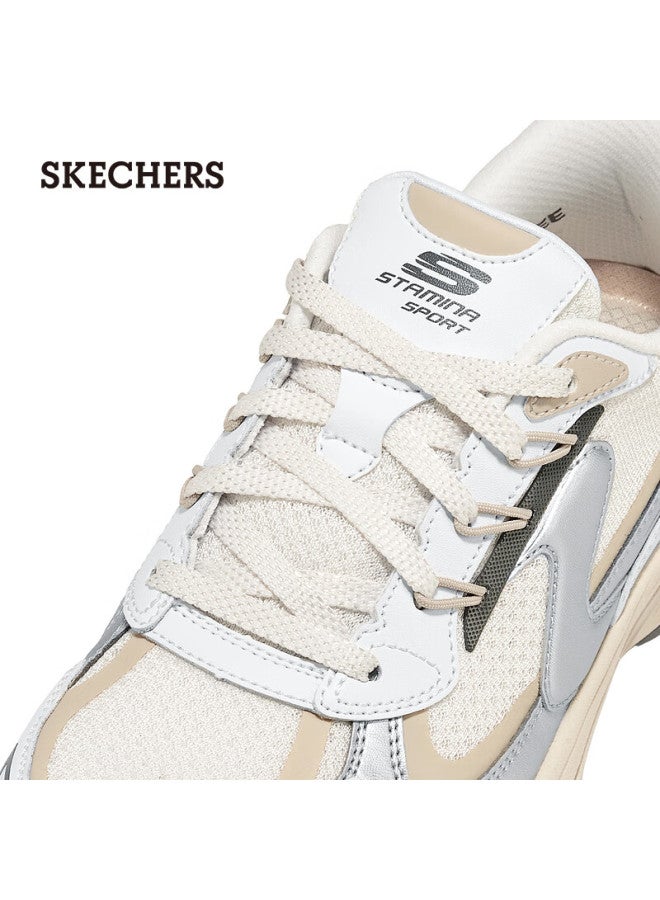 Skechers Women's D'lites Silver Wings Flashing Shoes Autumn Retro Running Shoes Dad Shoes Casual Sports Shoes Slip-on 150711 - Image 5
