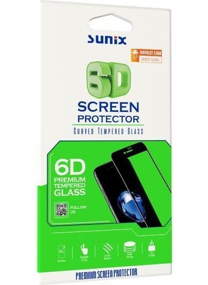 Compatible with Samsung A51 6d Ghost Tempered Screen Protector Glass Black 2 Pcs