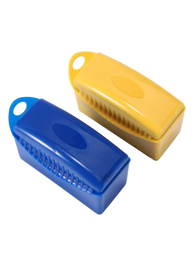 Oasisgalore 2 Pack Tire Dressing Applicator Car Tire Cleaning Sponge Pads Quick Cleaning Tool Car Wheel Waxing Sponge With Box Curved Sponge  - Image 2