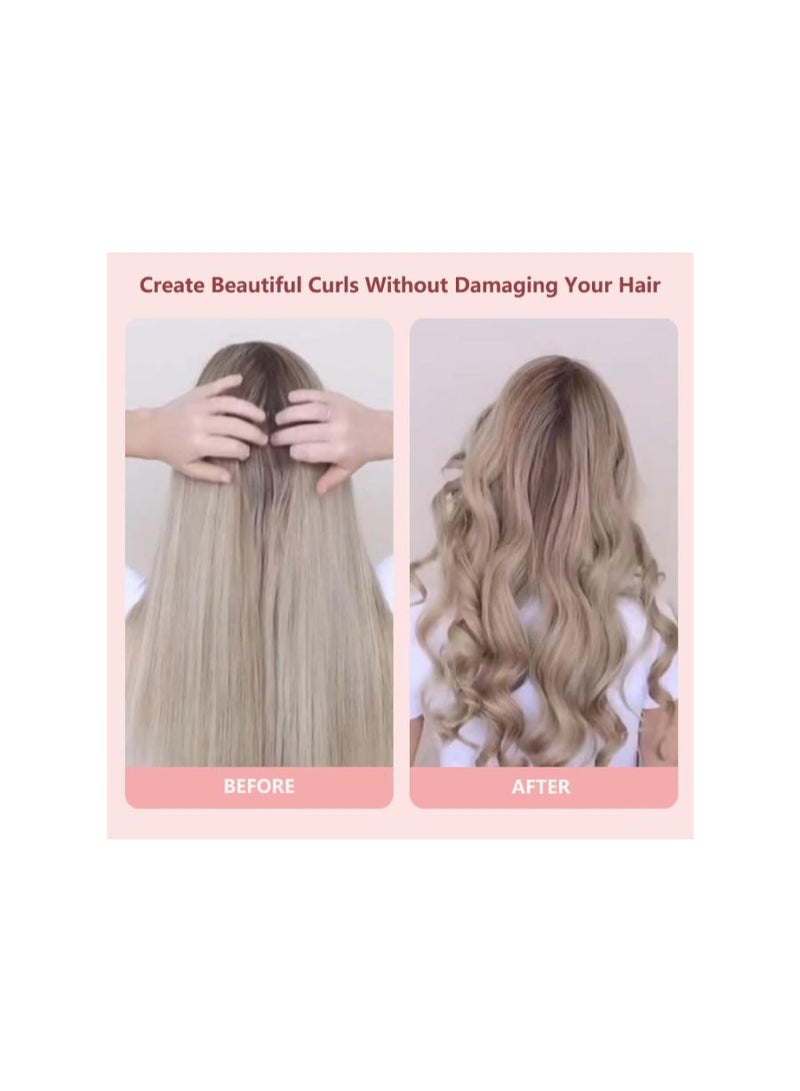 تتكون هذه المجموعة الأنيقة من قضيب تجعيد وربطة شعر ساتان للنوم، كلها مصنوعة من قماش ساتان حريري عالي الجودة ومرونة باللون الكشميرى . - Image 3