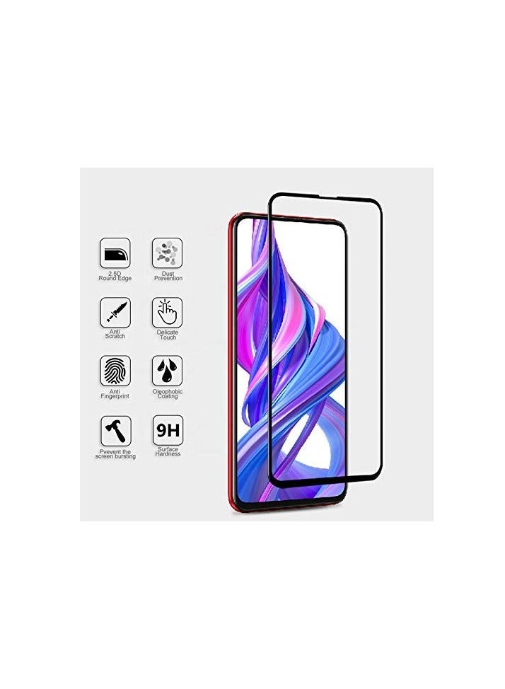 M7molge Full Coverage Glass Screen Protector for Huawei Y9S / Y9 Prime 2019 / Honor 9X / Honor 9X Pro - Black Frame  - Image 2