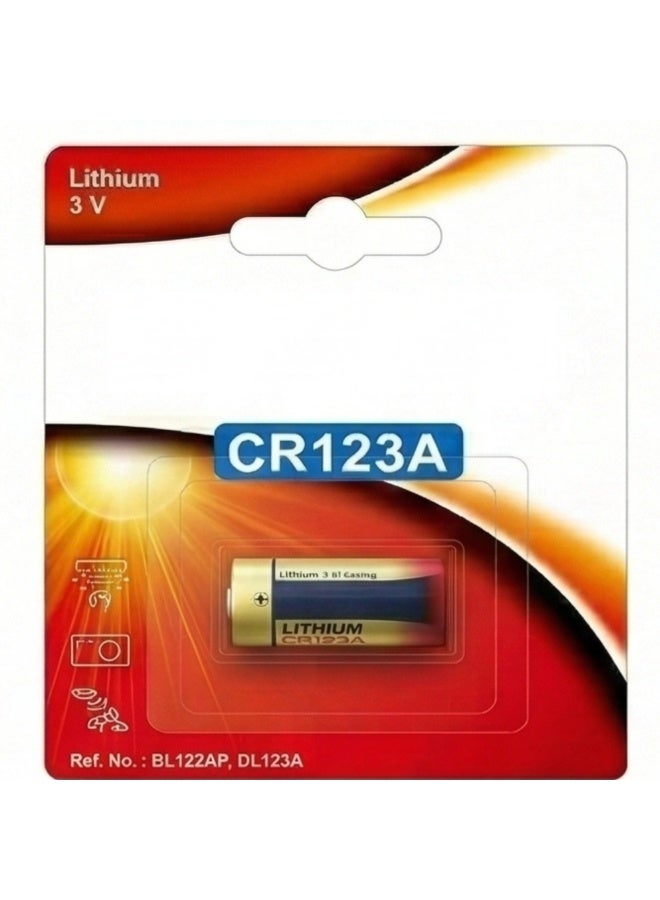 Premium CR123A 3V Lithium Battery - Long-Lasting Power for Smart Home Security Cameras, Flashlights & Sensors - Leak-Proof, Extreme Temperature Resistant (1-Pack) - Image 1
