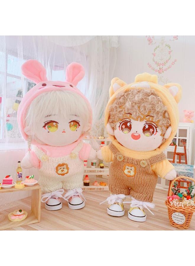 Spot Wool Lion Suspenders Cute Sweater 20cm Suit 20cm Doll Star Doll Doll Change Outfit-Specifications:20cm-Color:Stretch Hoodie Hoodie - Image 2