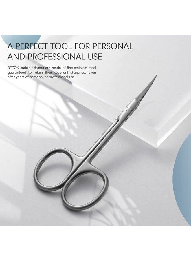BEZOX Extra Fine Curved Cuticle Scissors Super Thin Scissors For Cutical Care Only Professional Manicure Small Scissors Stainless Steel Cuticle Cutter 1 Pcs - Image 3