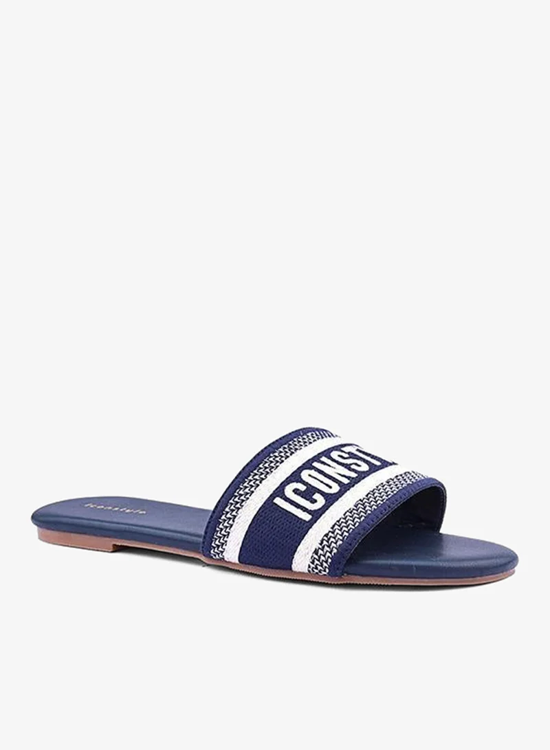 IconStyle Embellished Slide Sandals