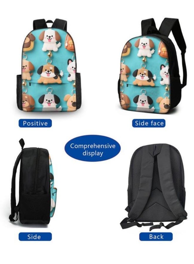 Bright Li Fire Unlock the new fashion of childish fun! Three-piece set of bags, cartoon elements for children and teenagers (students, children, friends' outings, mountain climbing, schooling, etc. can be used) - 44  - Image 3