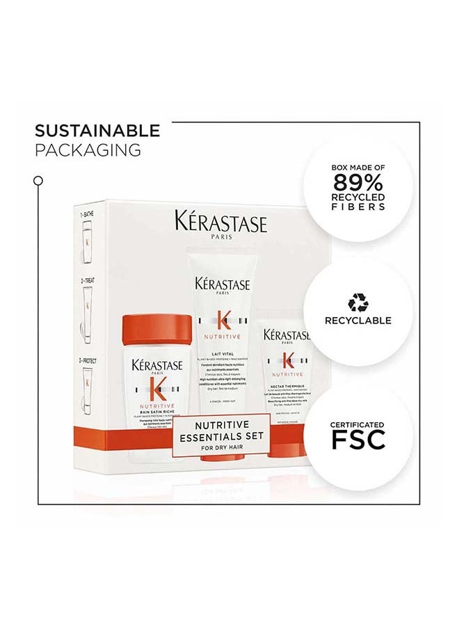 KERASTASE كيراتيه طقوس العناية بالشعر المرطب للشعر الجاف - مجموعة الأساسيات - Image 2