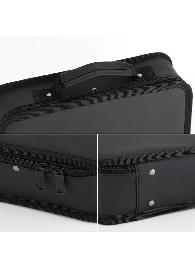 Segbeauty - Barber Tool Bag, 11.8 X 8.5In Pu Leather Travel Makeup Toiletry Carrying Case, Hair Styling Cutting Kit Storage Organizer For Clipper Shears Combs Cosmetics Salon Beauty Supplies - Image 1