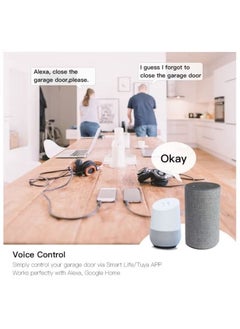 ULHYC Smart WiFi Switch Garage Door Opener Controller Work, WIFI, with Alexa Echo Google Home Smart Life/Tuya APP Control No Hub Required  - Image 2