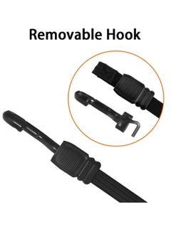 Oasisgalore 2 Pcs"40 Inch Adjustable Bungee Cords with Hooks, Heavy Duty Elastic Straps for Camping and Bikes  - Image 2