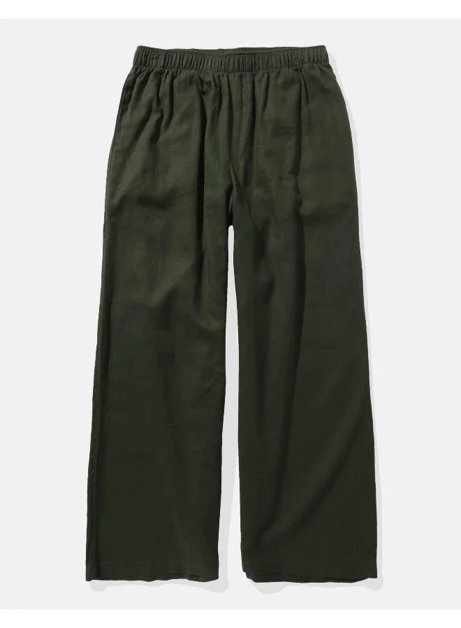 American Eagle AE Linen-Blend Pull-On Pant