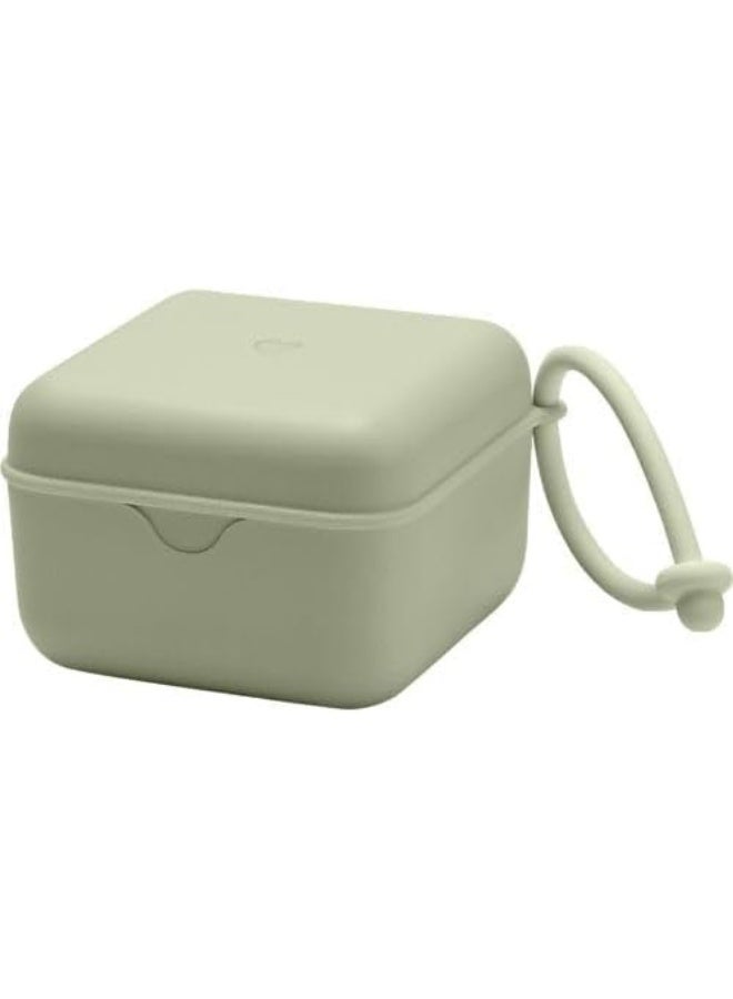 BIBS Pacifier Box with Strap - Sage - Image 3