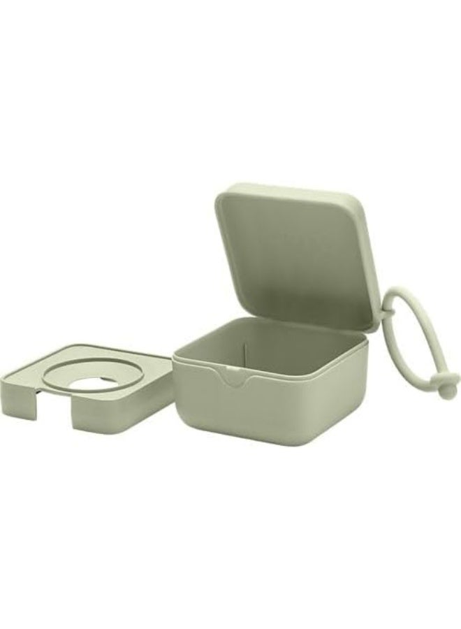 BIBS Pacifier Box with Strap - Sage - Image 4