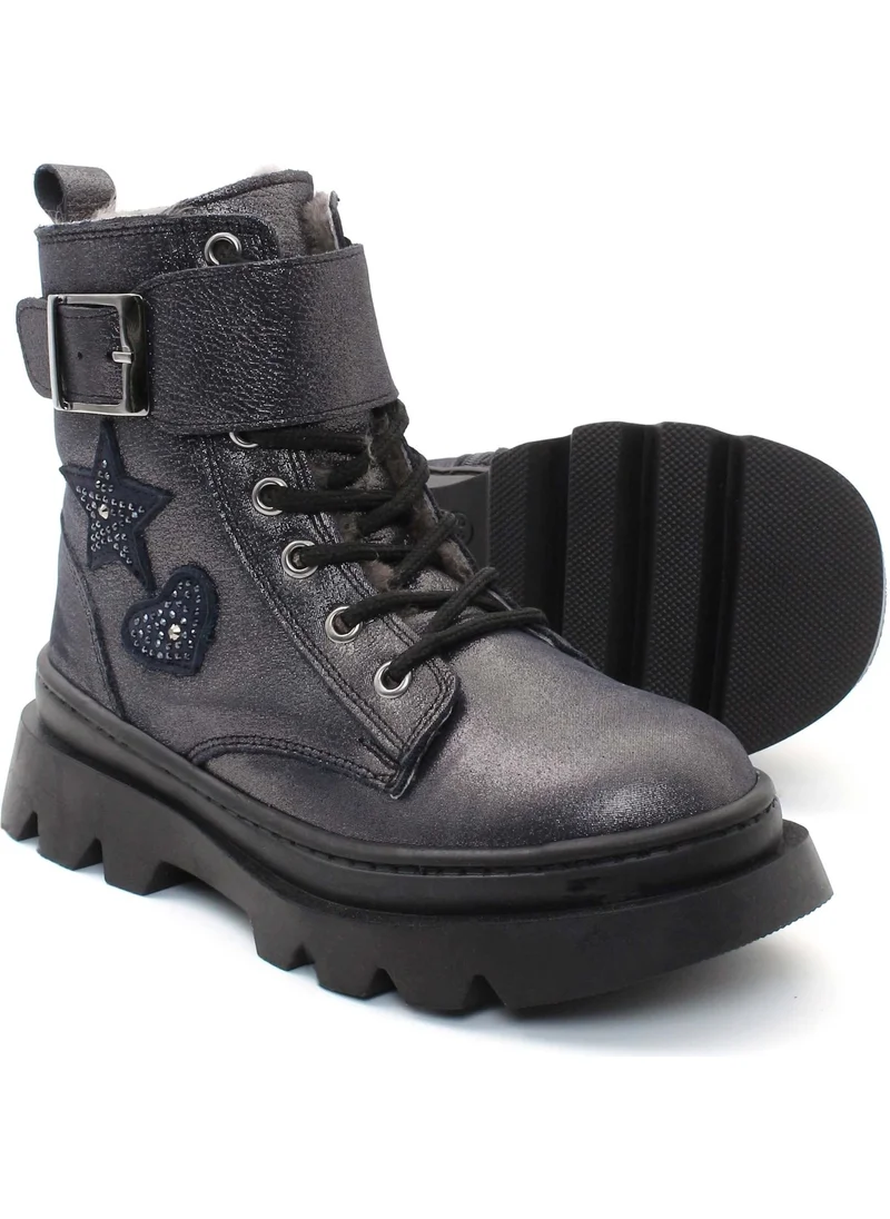 Fast Step Leather Fur Kids Classic Boots 157KXA1774