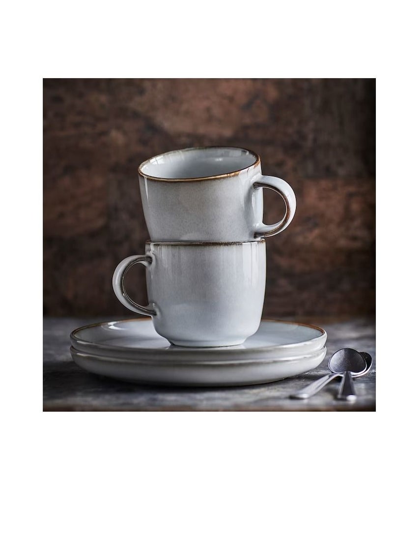 Side plate grey 20 cm - Image 3