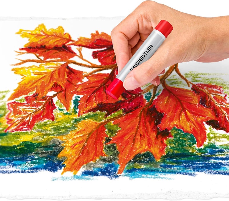 STAEDTLER 2420 C12 Oil Pastels - 12 Brilliant Colors in Cardboard Case - Image 4
