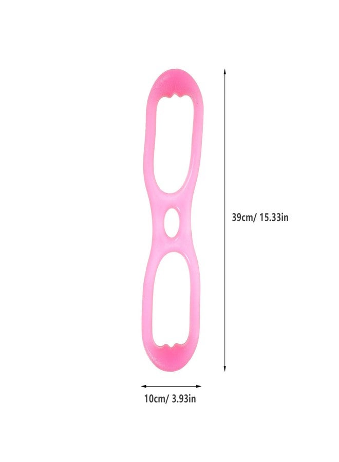 Toddmomy Silicone Figure 8 Resistance Band for Yoga and Fitness Elastic Pull Rope Portable Stretching Band for Back Shoulder and Arm Workout Home Gym Training - Image 3