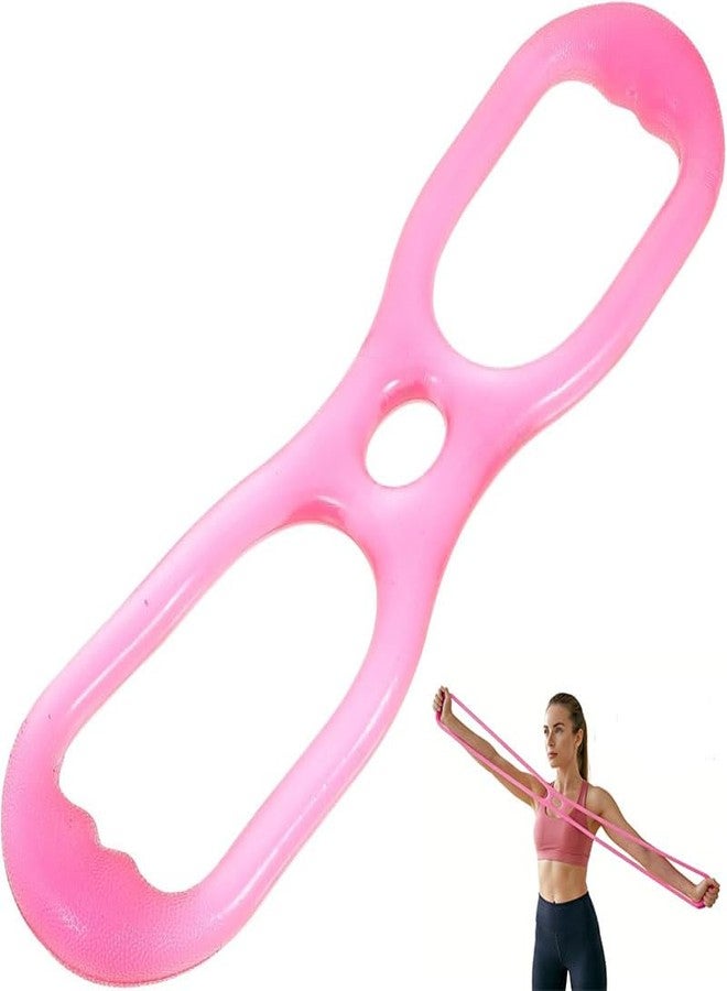 Toddmomy Silicone Figure 8 Resistance Band for Yoga and Fitness Elastic Pull Rope Portable Stretching Band for Back Shoulder and Arm Workout Home Gym Training - Image 1