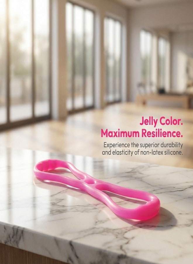Toddmomy Silicone Figure 8 Resistance Band for Yoga and Fitness Elastic Pull Rope Portable Stretching Band for Back Shoulder and Arm Workout Home Gym Training - Image 4
