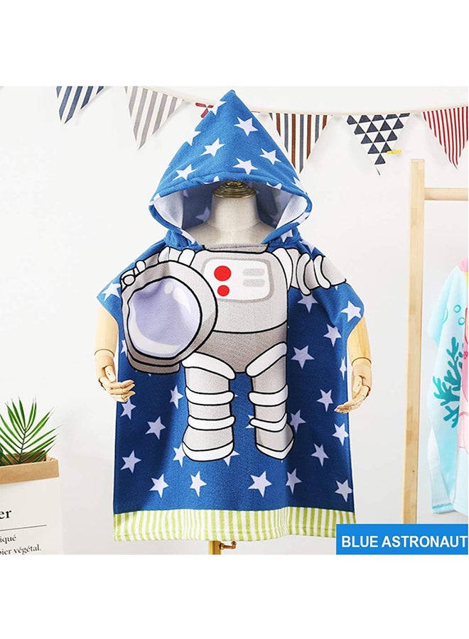 STAR BABiES Combo Pack Of 2 Waterproof Beach Mat With Hooded Towel Poncho - Blue - Image 3