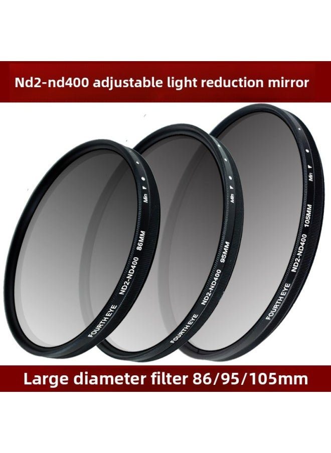 Generic - SLR Camera Filter 86/95/105mm ND2-400 Adjustable Dimmer CPL Polarizer V Protective Mirror-Color:95mm-nd2-400 Adjustable Light Reduction Mirror - Image 1