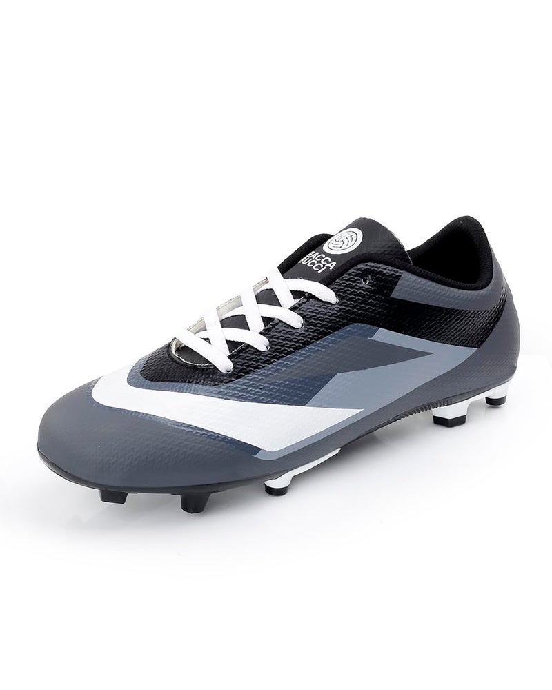 Bacca Bucci “Strike X” Firm Ground Football Shoes | Lightweight Soccer Cleats with High-Traction Studs Graphite Strike UK 7 - Image 1