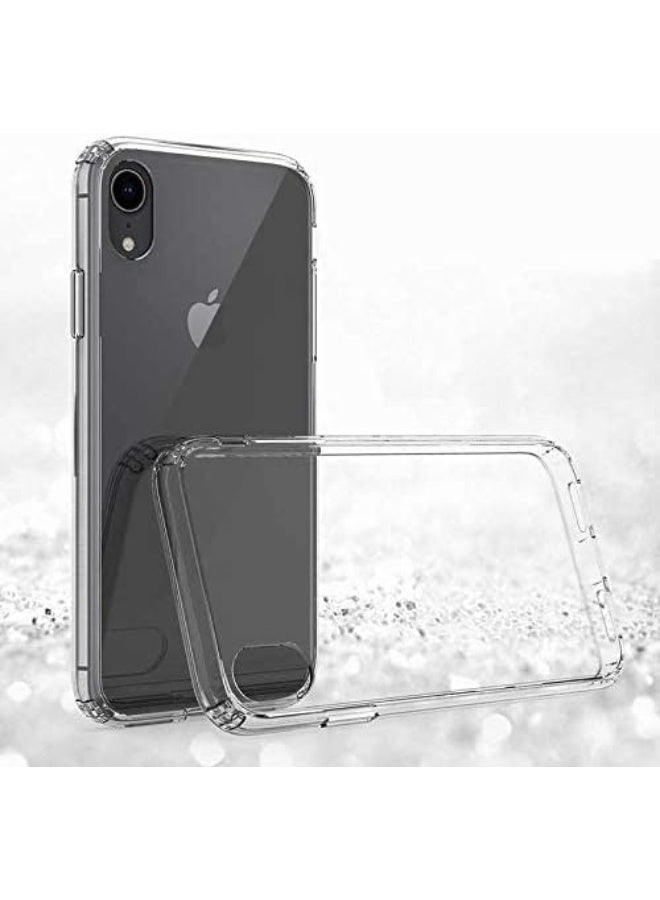 erorex Heavy Duty Clear Shockproof Case for iPhone XR Transparent Rugged Bumper Protective Cover with Reinforced Corners - Image 1