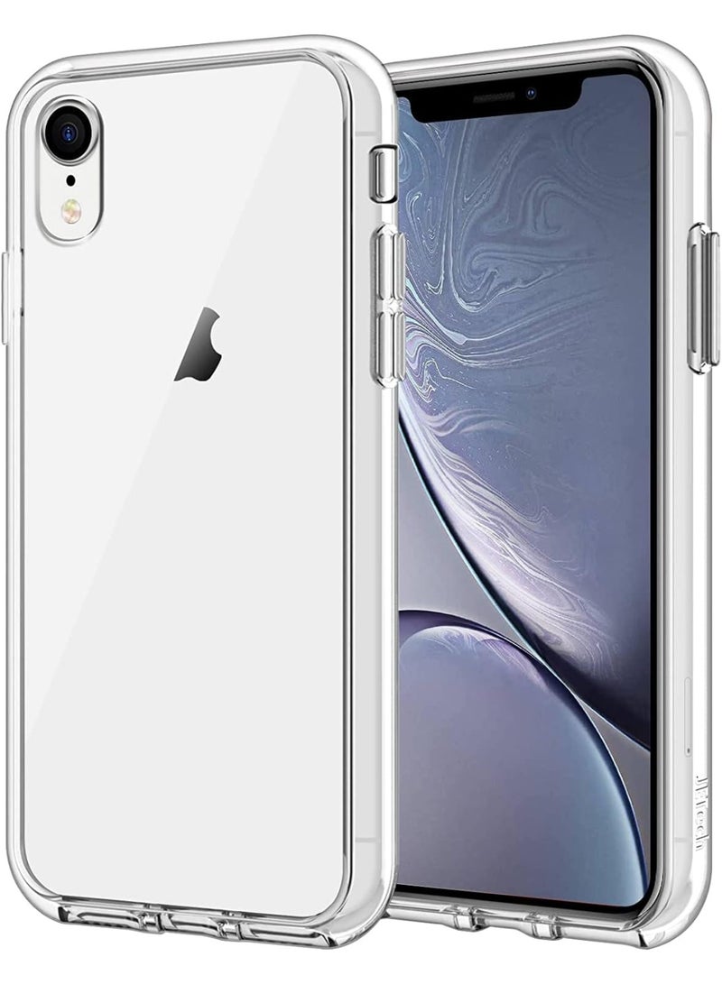 erorex Heavy Duty Clear Shockproof Case for iPhone XR Transparent Rugged Bumper Protective Cover with Reinforced Corners - Image 2