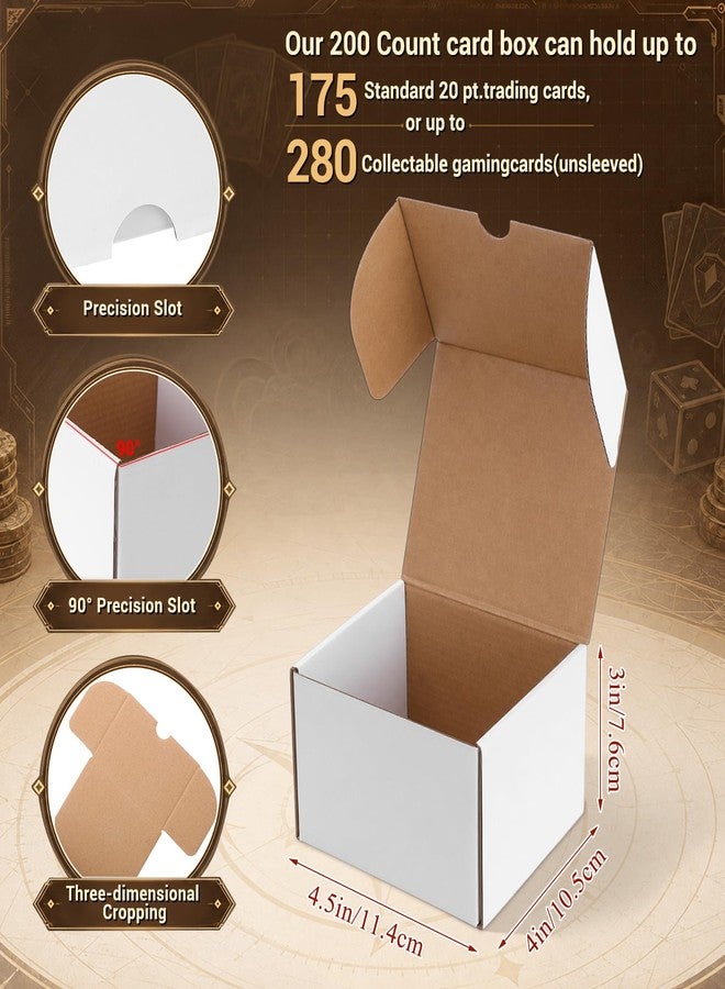 Yexiya 20 Pcs 200 Count Trading Card Storage Box, 4.5 x 4.13 x 3 Inches - Image 2