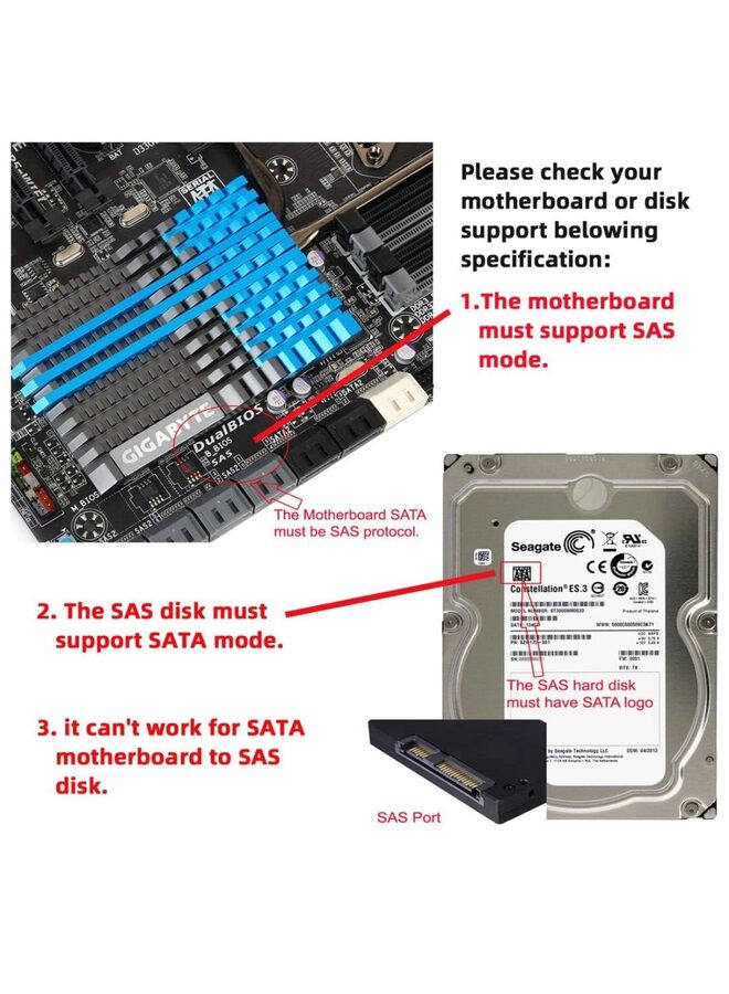 LAMAY SFF-8482 Extension Cable SAS 29Pin 0.5m - Image 4