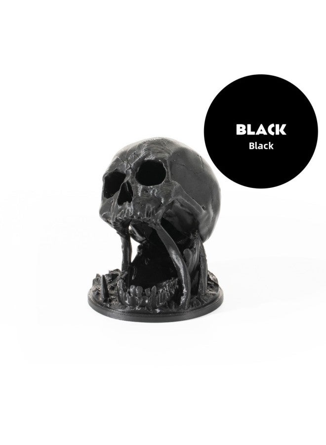 Loquat Popular  3D Printing Dice Tower Skull Dragon And Dungeons Board Game Toy Party Throwing-Color:Black Dice Suit (including Dice) - Image 1