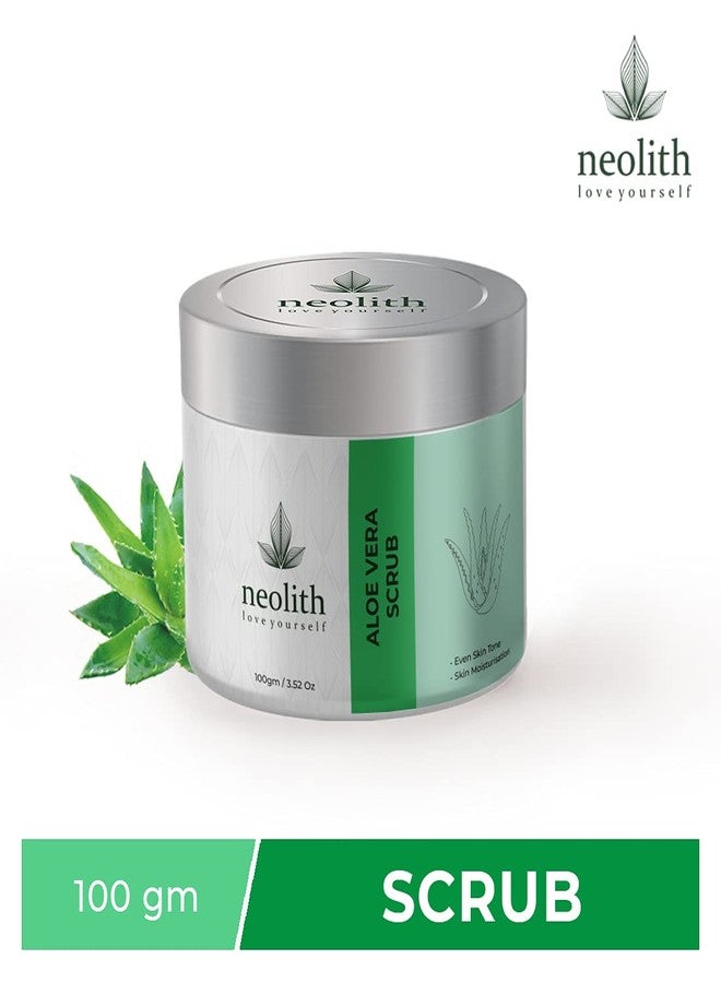 Neolith Aloe Vera Scrub | Winter Scrub | Exfoliating Face Scrub for Reduce Acne, Blackheads & Whiteheads, Dry & Dull Skin, Ecocert Certified Raw Materials, Paraben & Sulphate Free Women & Men -100 Gm - Image 2