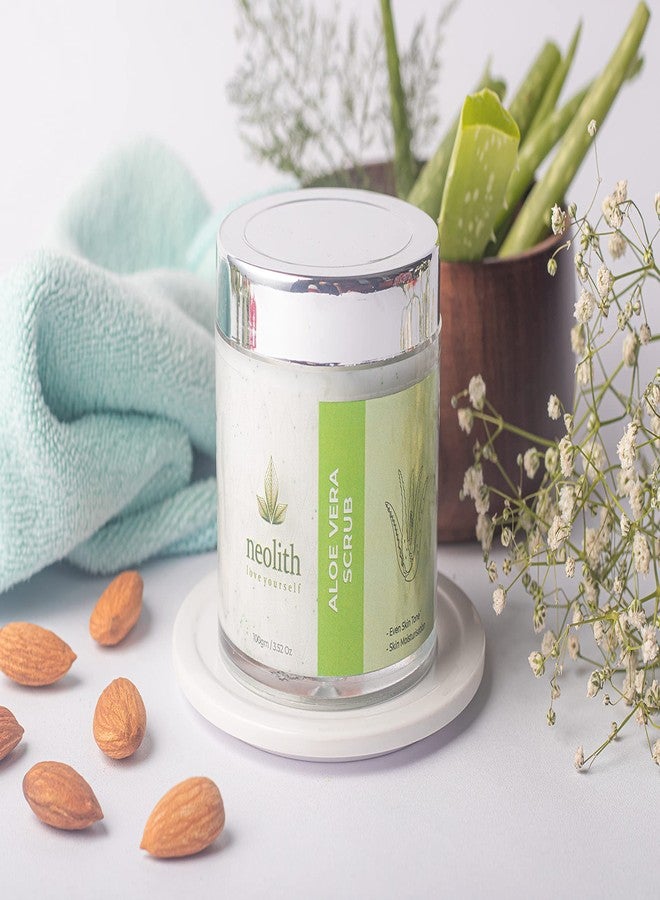 Neolith Aloe Vera Scrub | Winter Scrub | Exfoliating Face Scrub for Reduce Acne, Blackheads & Whiteheads, Dry & Dull Skin, Ecocert Certified Raw Materials, Paraben & Sulphate Free Women & Men -100 Gm - Image 5