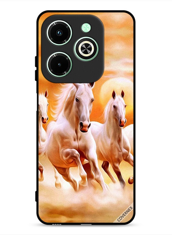 Covernex Infinix Hot 40i 4G Protective Case Cover Horses Running - Image 1