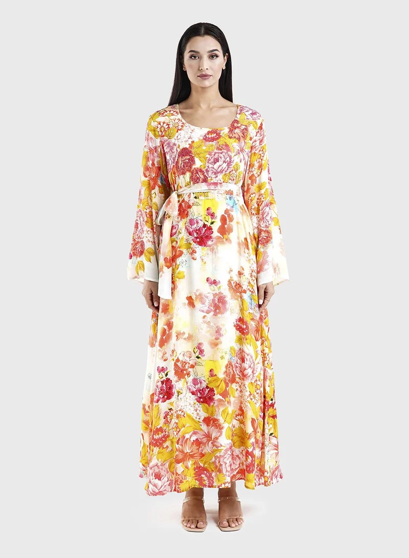KASHKHA Floral Print Dress (VDU816)