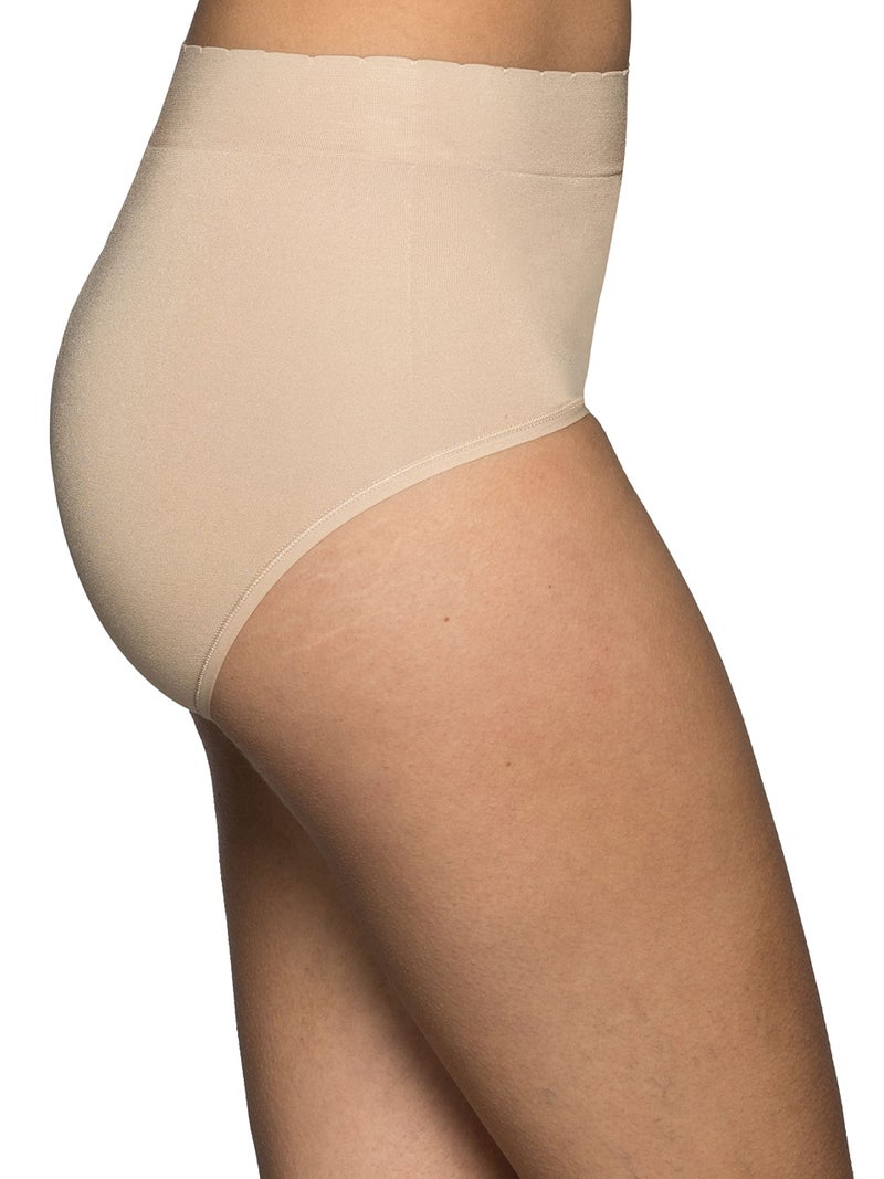 Vanity Fair Women's Seamless Underwear, Light Smoothing, No Pinch No Show Brief-3 Pack-Neutral, 7 - Image 2