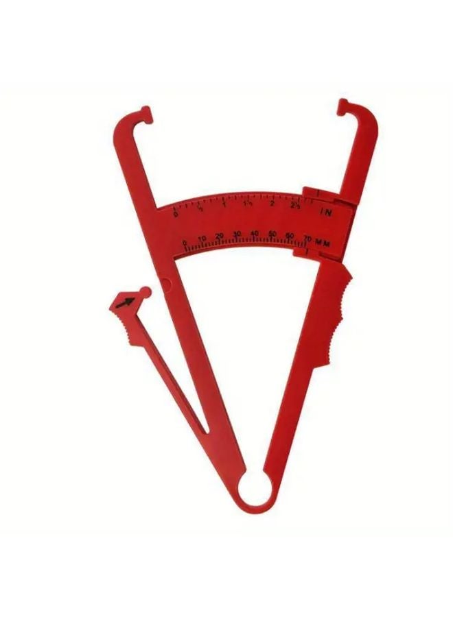 Red 3pcs Body Fat Calipers Set For Fat Thickness Measurement - Image 1