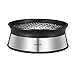 Moha Stainless Steel Rotating Ginger Grater, 3.5" x 1.5", Silver/Black - Image 2