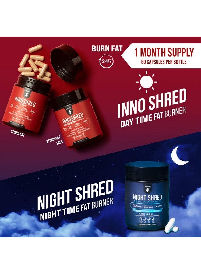 INNOSUPPS Inno Shred - Day Time Burner | Stimulant Free | 100mg Capsimax, Grains of Paradise, Green Tea Extract (60 Veggie Capsules) | (Stimulant Free) - Image 4