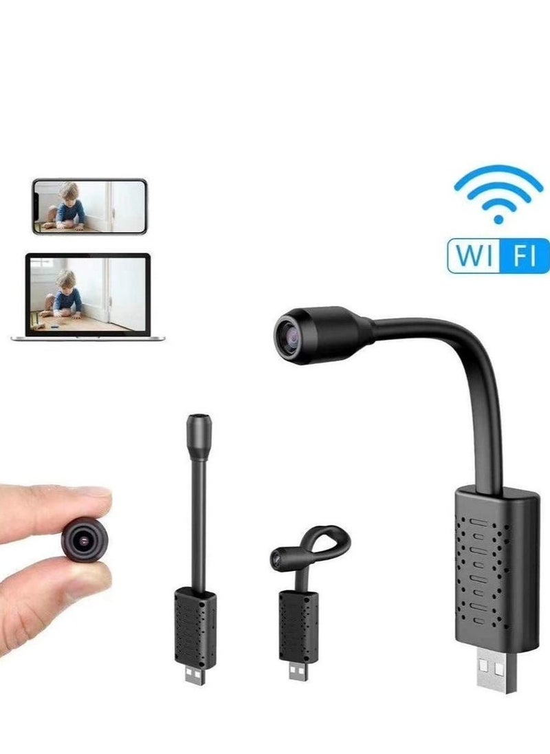 ELTRAZONE Portable Wifi Security Camera Smart Mini Wireless USB IP Camera Flexible 360 Degree Loop Video Motion Detection Camera (Black) Electronics - Image 2