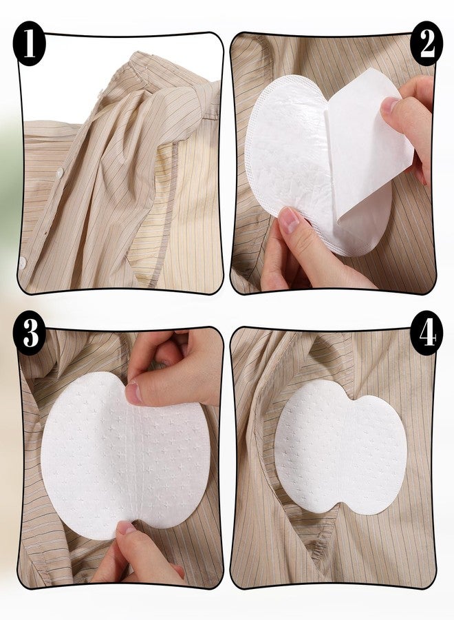 Tweruna 60 PCS Arm Pit Sweat Guards, Ultra-Absorbent Sweat Pads for Under Arms, Disposable Underarm Pads Dress Shields, Non-visible & Breathable - Image 3