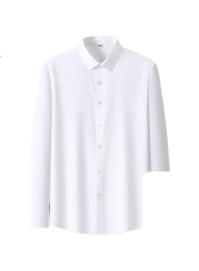Firs Men'S Modal Long Sleeve Shirt With Mulberry Silk, Soft Business Casual Wrinkle-Free Dress Shirt 19101 41 - Image 2