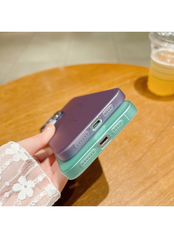 زبون جراب لهاتف iPhone 13 من MagSafe، جراب هاتف كمبيوتر شخصي شبه شفاف، درع ذهبي غير لامع - Image 5