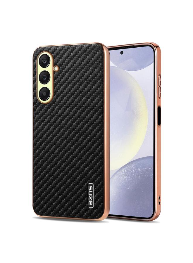 The Bros Case For Samsung Galaxy A26 5G Electroplated Edge Carbon Fiber Texture Phone Case