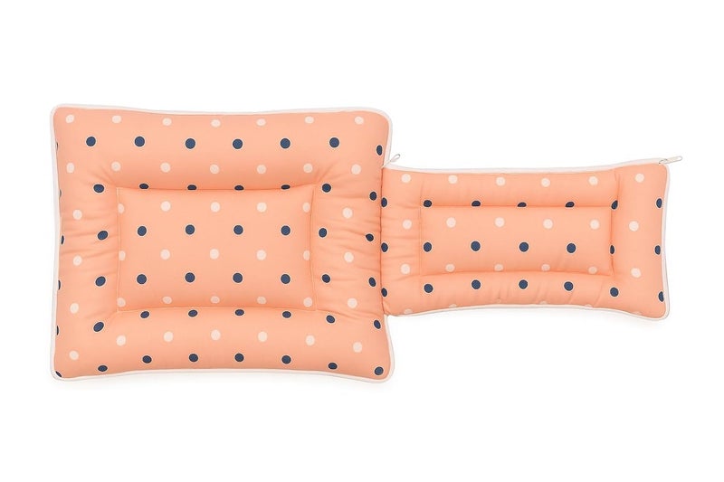 DADDY - G DADDY G 3-in-1 Baby Bed & Sleeping Bag for Newborn | Portable Cotton Baby Bedding Set | Unisex Carry Nest & Baby Holder for New Born | Soft & Lightweight Infant Sleep Bag (Peach Dot) - Image 3