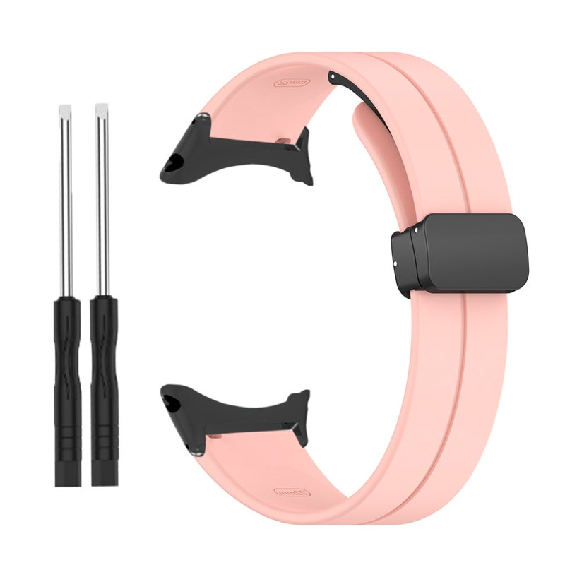 Pink Adjustable Watch Band High Quality Durable Material - Vibrant Colors Personalized Look for Smartwatch - Image 1