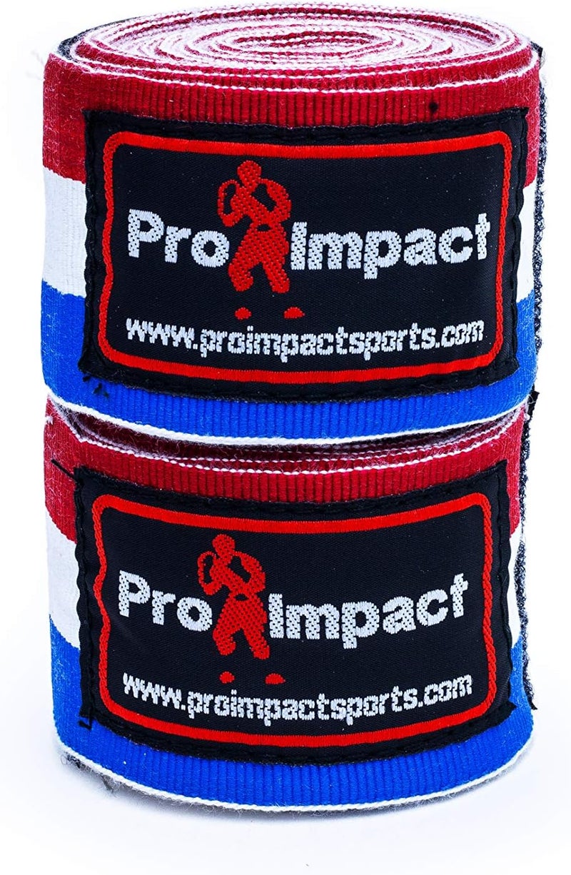 Pro Impact 180 Inch Mexican Style Boxing Hand Wraps – Stretchable Wrist & Knuckle Support for MMA, Muay Thai, Kickboxing, Heavy Bag & Combat Training – Men & Women - Image 2